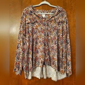 Nic+Zoe Colorful Women's Blouse, 3X